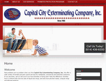 Tablet Screenshot of capitalcityexterminating.com